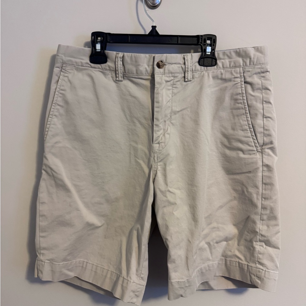 Ralph Lauren Men's Beige Flat Front Shorts